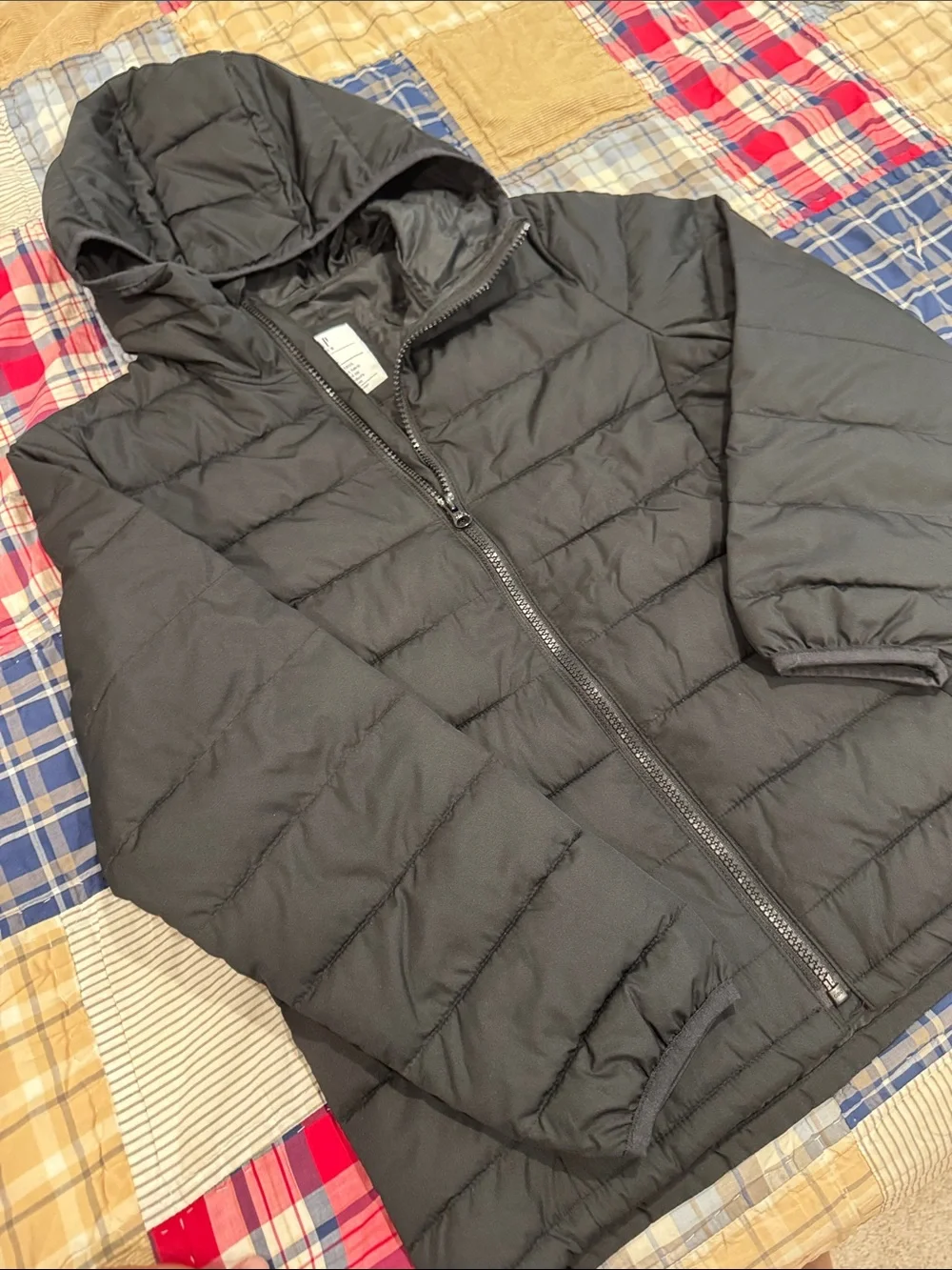 GAP Black Hooded Puffer Jacket for Kids